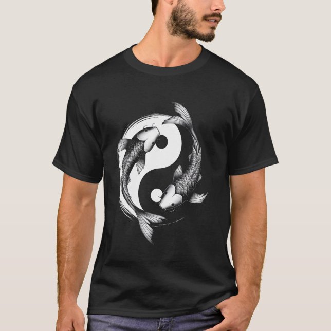 Camisetas Gráficas com Design de Símbolo Yang de P (Frente)