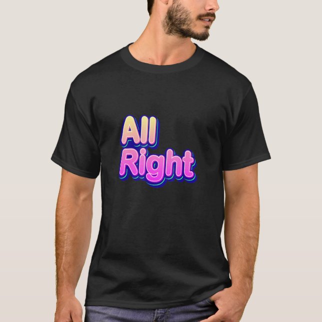 Camisetas Gráficas de Cores Legais Frias Citações  (Frente)