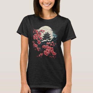Camisetas Gráficas de Flores de Arte Japonesa