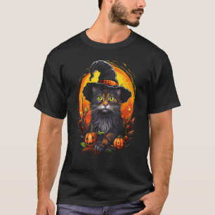 Camisetas Gráficas de Halloween para Gatos America