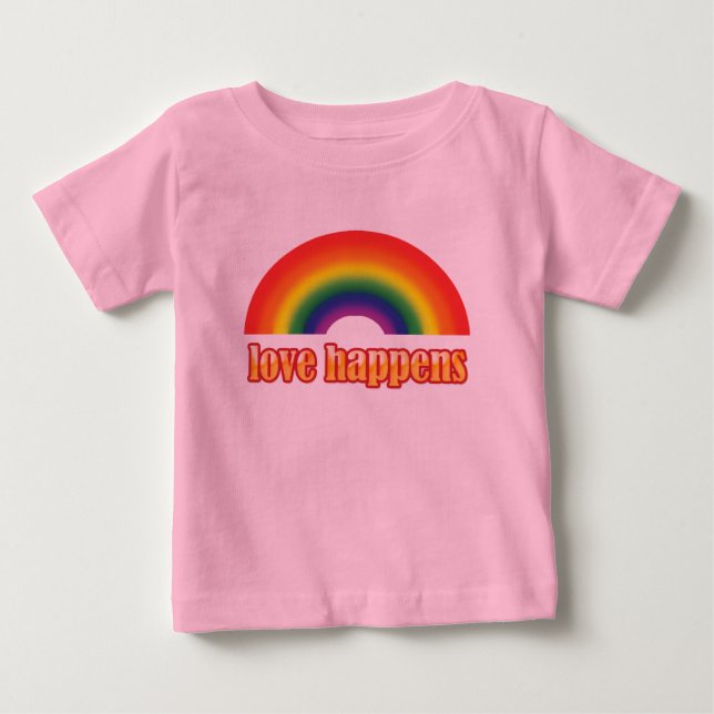 Camisetas gráficas do bebê alegre - orgulho (Frente)