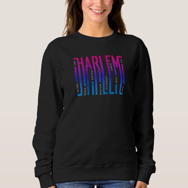 Camisetas Gráficas do Harlem Nova Iorque e S Ragla (Frente)