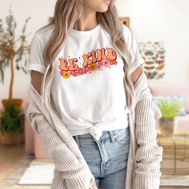 Camisetas gráficas femininas, seja gentil, saia, f (Criador carregado)