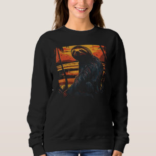 Camisetas Gráficas Retro de Animais de Preguiça pa