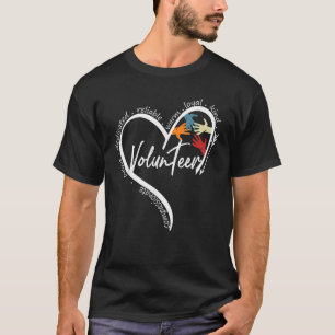 Camisetas Gráficas Voluntárias Tops Arte de Volta