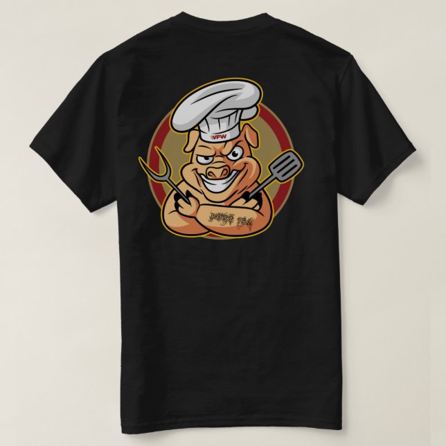 Camisetas Hogs4Heroes (Verso do Design)
