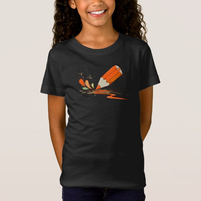 camisetas infantis elegantes (Frente)