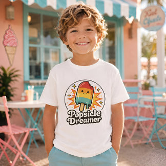 Camisetas infantis retrô Popsicle Dreamer