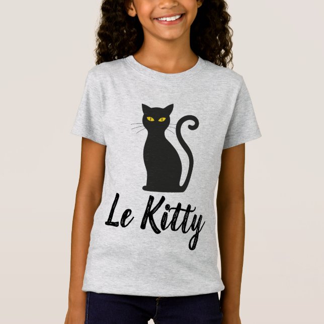 CAMISETAS LE KITTY, GATO FRANCÊS (Frente)