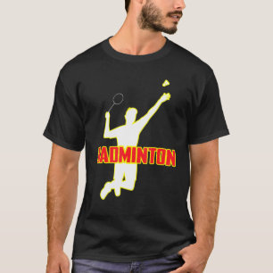 Camisetas legal do Jogador de Badminton - Gráfico