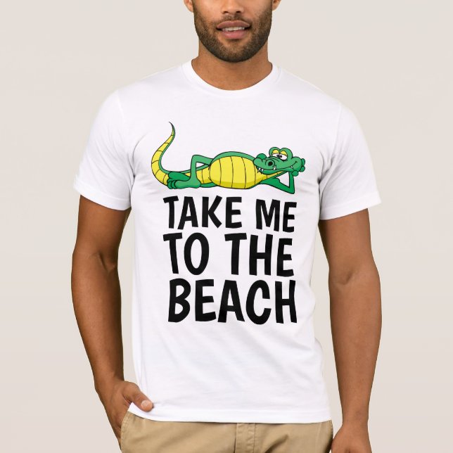 Camisetas LEVE-ME À PRAIA (Frente)