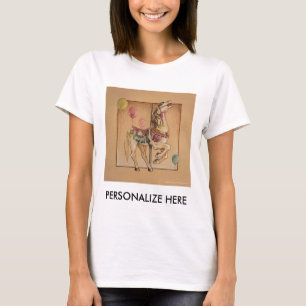 Camisetas leves femininas - Carrossel Feliz