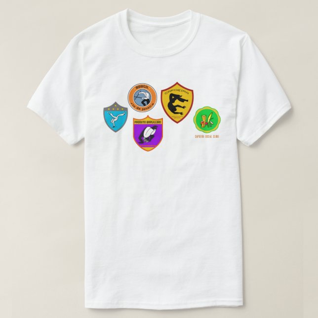 Camisetas Masculinas com desenhos de Capoeira (Frente do Design)
