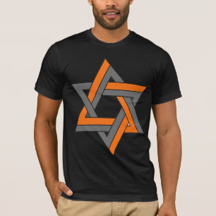 Camisetas masculinas com design de ilusão óptica a