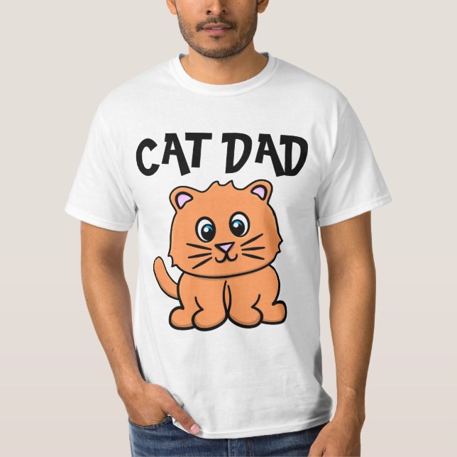 CAMISETAS MASCULINAS DE GATO PAPAI (Frente)