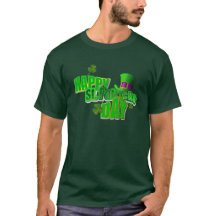 Camisetas masculinas do dia de St Patrick feliz