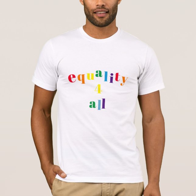 Camisetas masculinas - Igualdade para Todos (Frente)