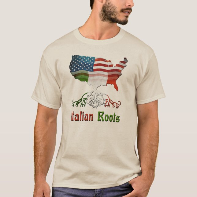 Camisetas masculinas italianas americanas da (Frente)