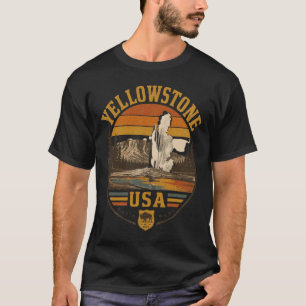 camisetas masculinas retrô yellowstone eua