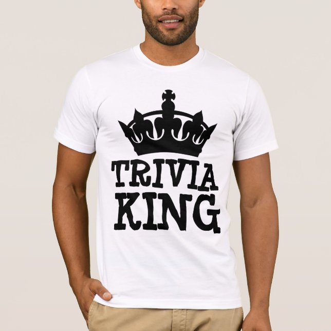 CAMISETAS MASCULINAS TRIVIA KING (Frente)