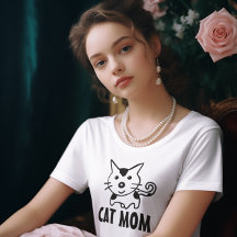 CAMISETAS MOM CAT
