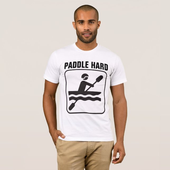 Camisetas PADDLE HARD CANOE CANOEING (Frente Completa)