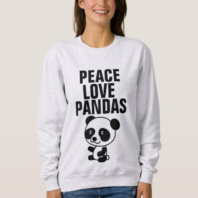 Camisetas Panda Bear, Paz Love (Frente)