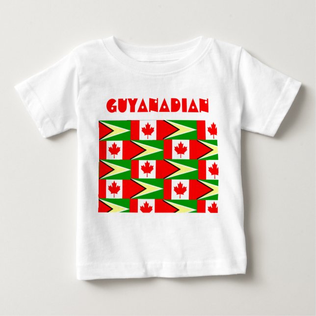 camisetas para bebês guiananês-canadenses-guyanade (Frente)
