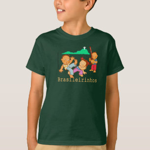 Camisetas para crianças com desenhos de capoeira