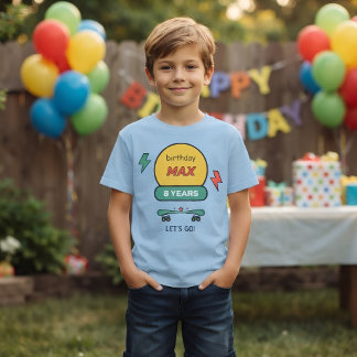 Camisetas para Crianças Crie Seu Próprio Aniversár