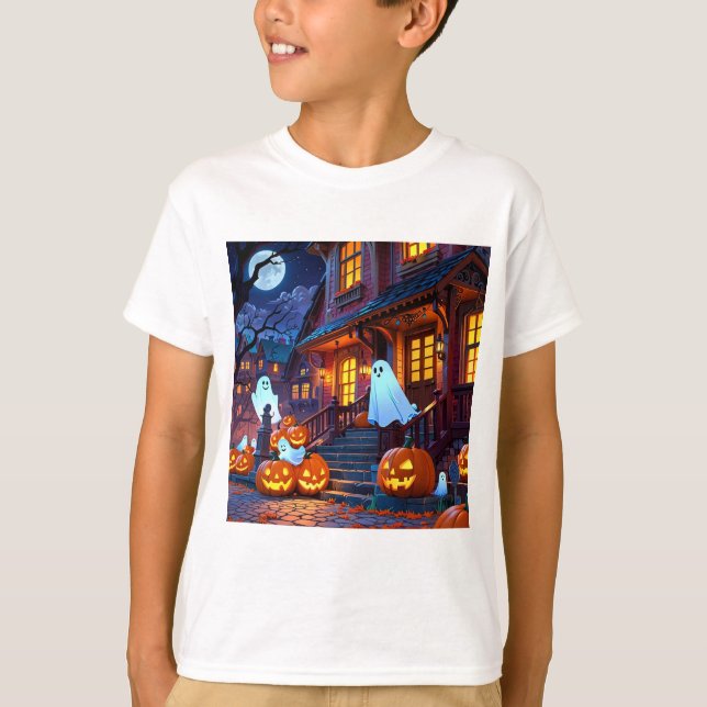 Camisetas para crianças do Halloween (Frente)