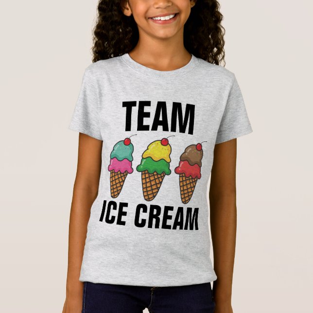 Camisetas para crianças TEAM ICE CREAM (Frente)