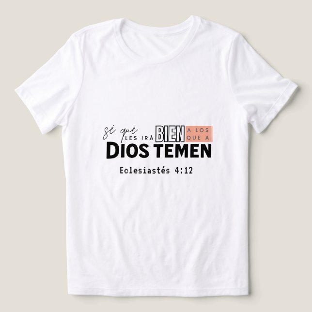 Camisetas Para Damas Bienaventurados Escl. 52.7 (Design frontal)