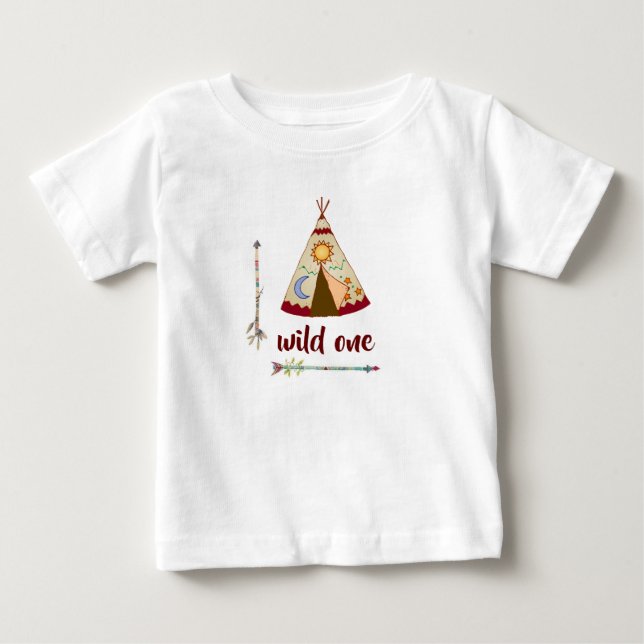 Camisetas para Meninas - Teepee Wild One (Frente)