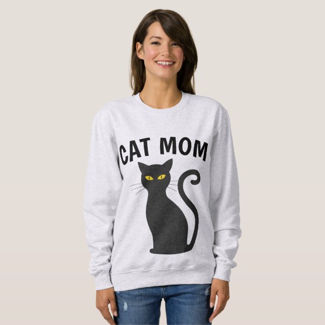 Camisetas para senhoras da CAT MOM (Frente Completa)