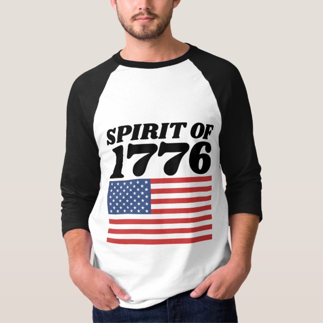 CAMISETAS PATRIÓTICAS ESPÍRITO DE 1776 (Frente)