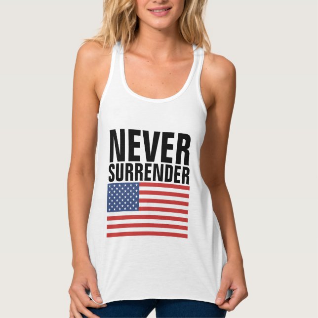 CAMISETAS PATRIÓTICAS NUNCA SE RENDAM (Frente)