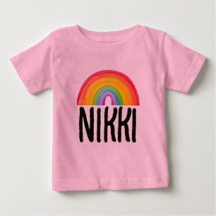 CAMISETAS PERSONALIZADAS COM NOME ARCO-ÍRIS PARA M