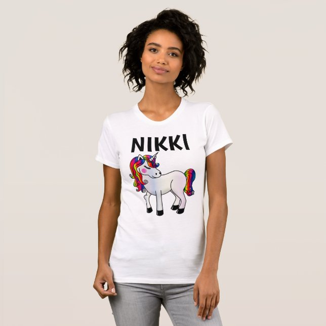 CAMISETAS PERSONALIZADAS COM NOME DE UNICÓRNIOS (Frente Completa)