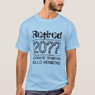 Camisetas personalizadas de aposentadoria para hom