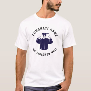 Camisetas personalizados de graduação moderna