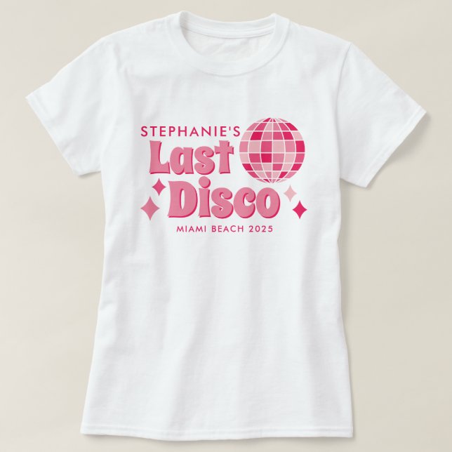 Camisetas Personalizáveis Tema Disco de Despedida  (Frente do Design)