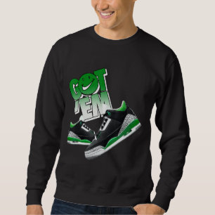 Camisetas Pine Green 3s Para Combinar Sneaker Matc