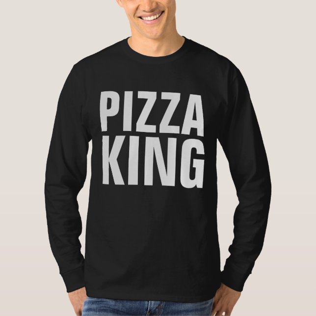 Camisetas PIZZA KING, camisetas Pizza Lover (Frente)
