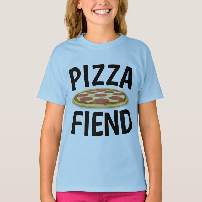 Camisetas PIZZA, PIZZA FIEND (Frente)