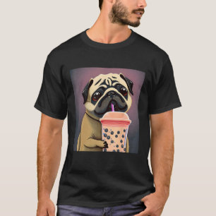 Camisetas Pug cachorro Pug com cachorro boba