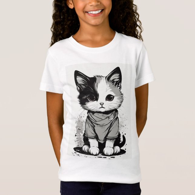 Camisetas Purr-Efeito para Gatos (Frente)
