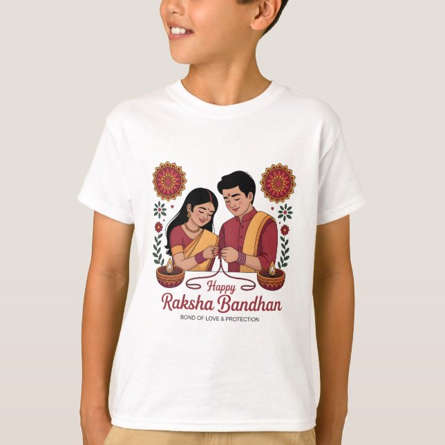 Camisetas Raksha Bandhan para meninos (Frente)