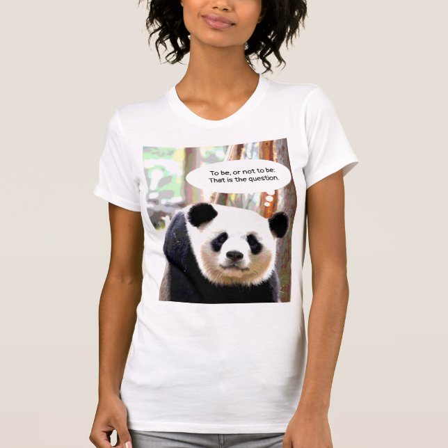Camisetas Shakespeare Citação Panda Bear (Frente)