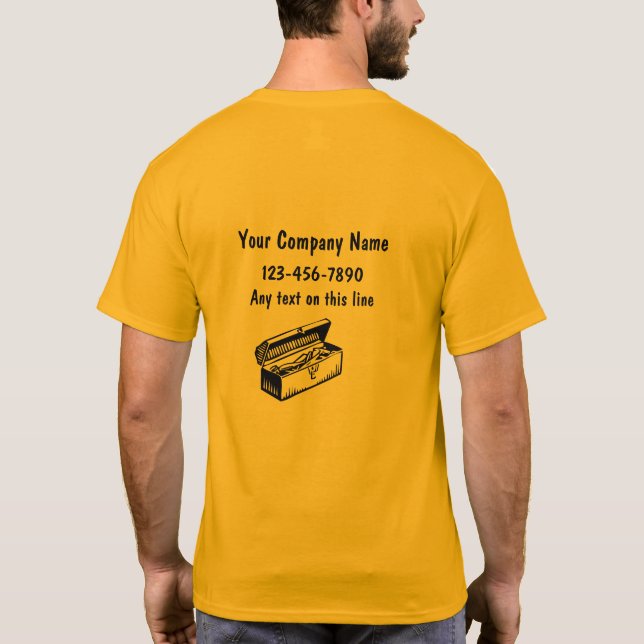 Camisetas Simples de Handyman (Verso)